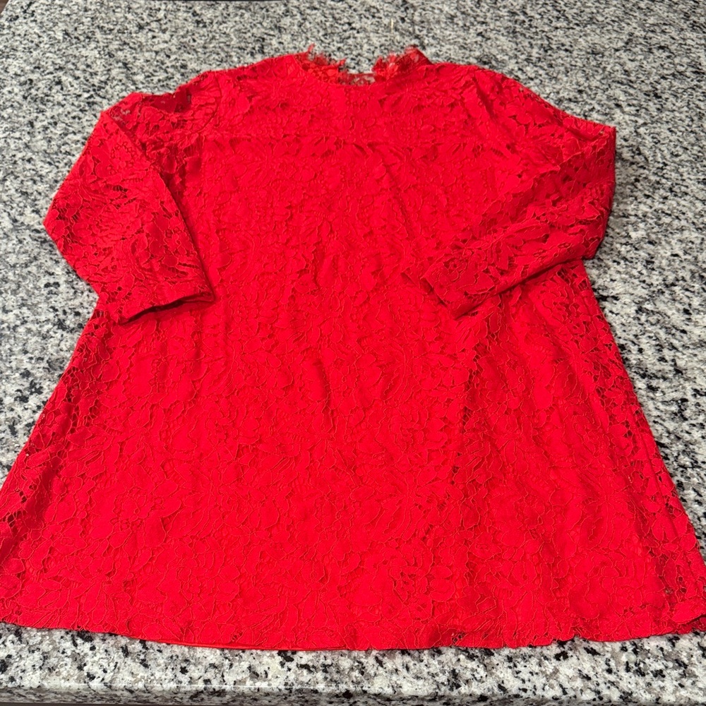 Boutique Red Lace Sheath